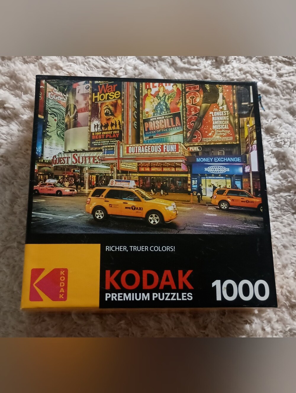Kodak Yellow Taxi Times Square Puzzle
